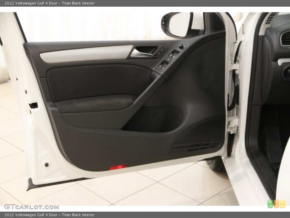 Titan Black Interior Door Panel for the 2012 Volkswagen Golf 4 Door #105342906