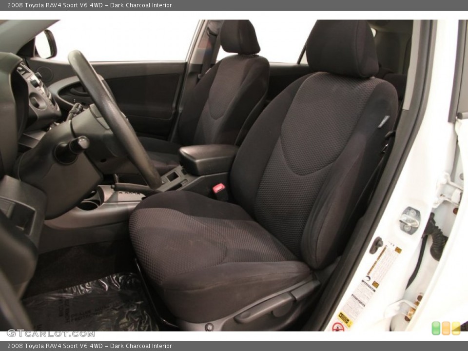 Dark Charcoal Interior Front Seat for the 2008 Toyota RAV4 Sport V6 4WD #105343367