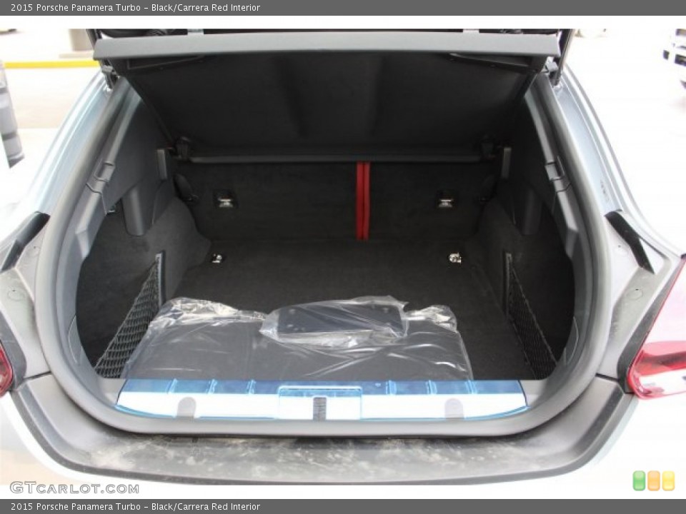 Black/Carrera Red Interior Trunk for the 2015 Porsche Panamera Turbo #105354190