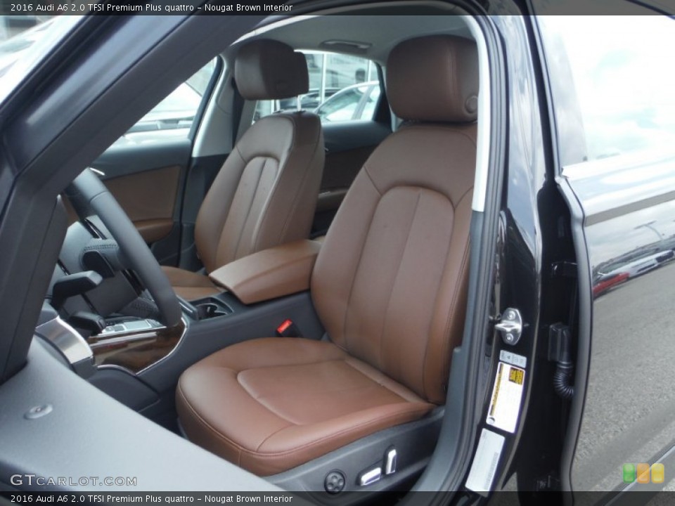 Nougat Brown Interior Front Seat for the 2016 Audi A6 2.0 TFSI Premium Plus quattro #105355402