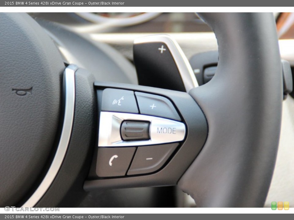 Oyster/Black Interior Controls for the 2015 BMW 4 Series 428i xDrive Gran Coupe #105356188