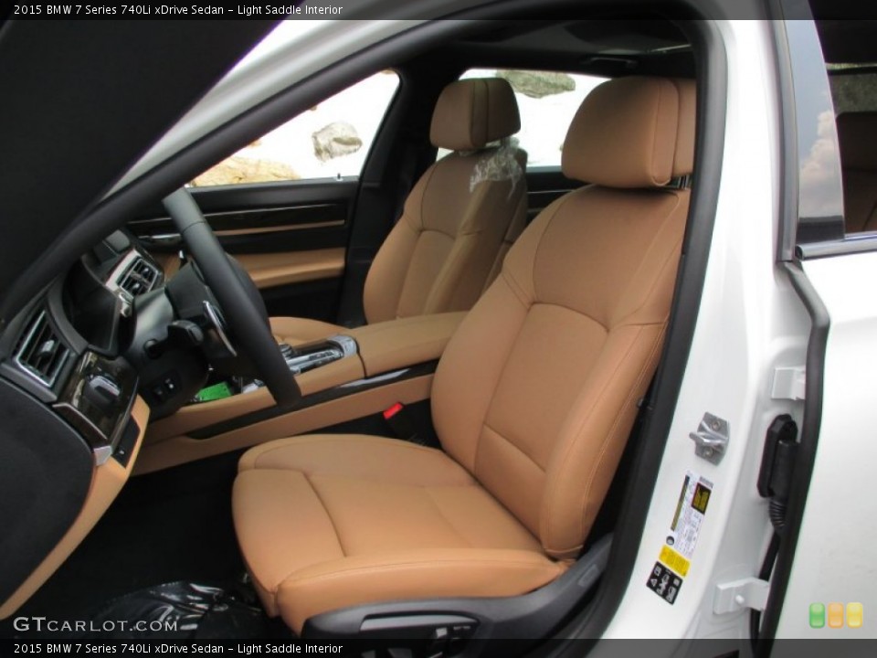 Light Saddle Interior Front Seat for the 2015 BMW 7 Series 740Li xDrive Sedan #105362914