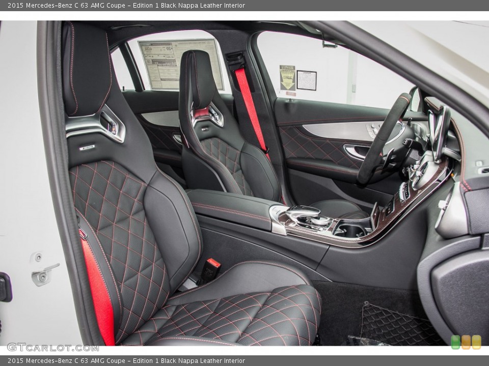 Edition 1 Black Nappa Leather Interior Front Seat for the 2015 Mercedes-Benz C 63 AMG Coupe #105366292