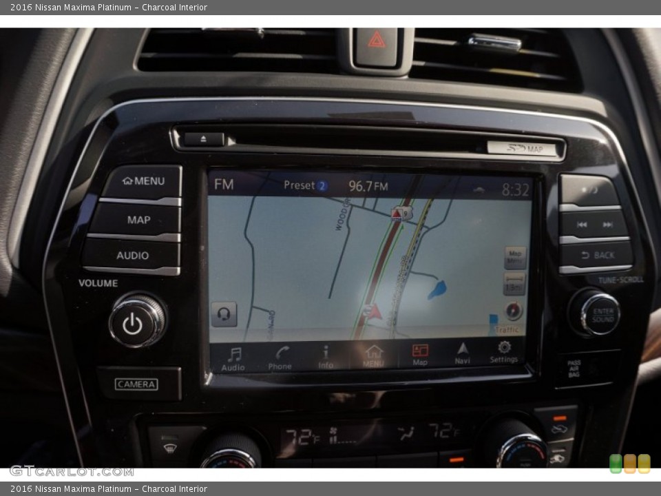 Charcoal Interior Navigation for the 2016 Nissan Maxima Platinum #105381169