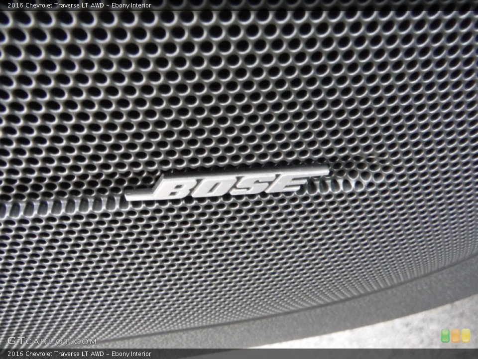 Ebony Interior Audio System for the 2016 Chevrolet Traverse LT AWD #105385543