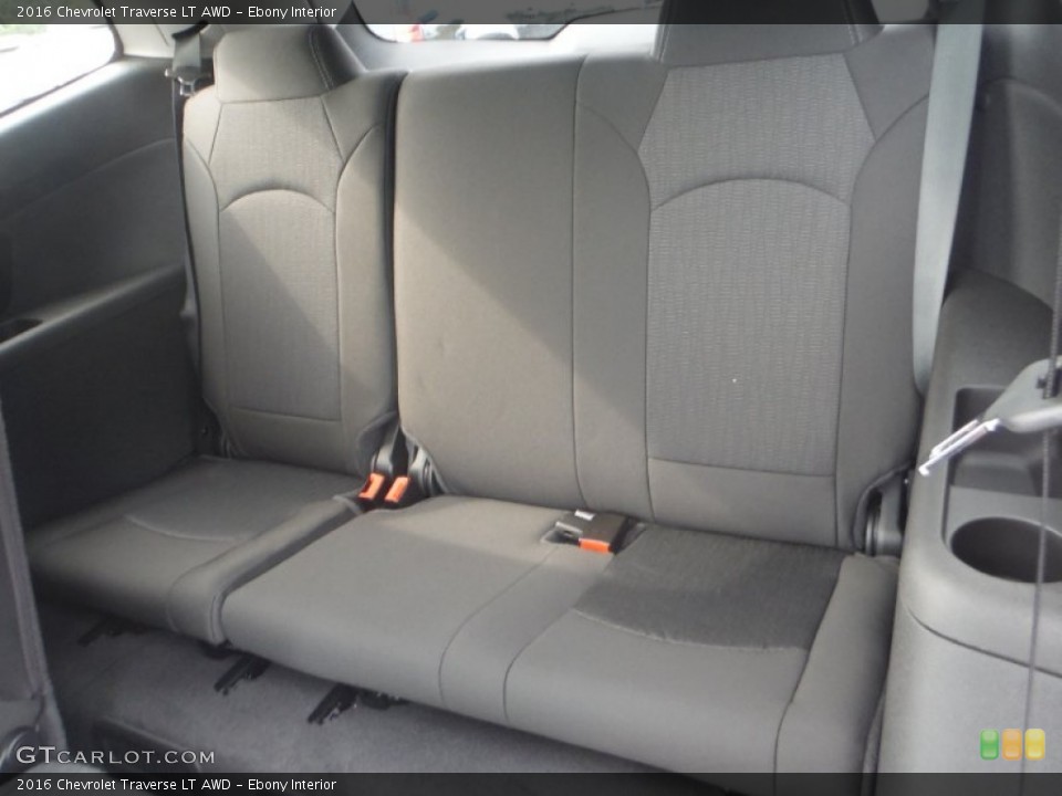 Ebony Interior Rear Seat for the 2016 Chevrolet Traverse LT AWD #105385660
