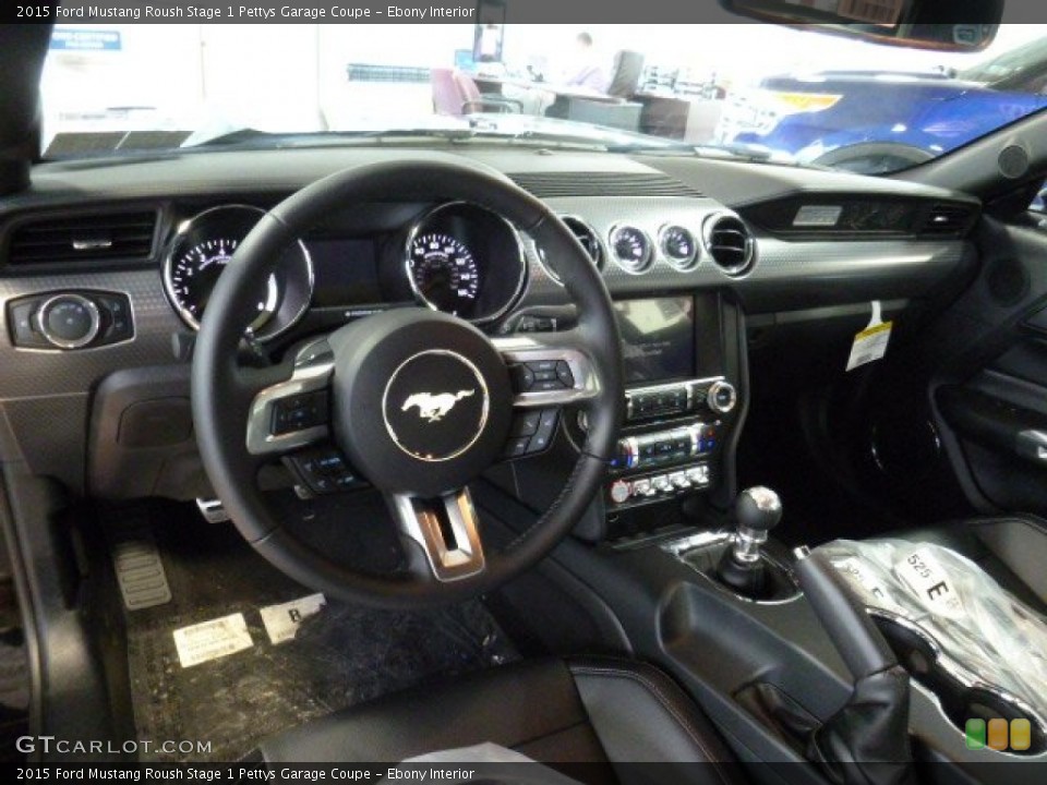 Ebony Interior Photo for the 2015 Ford Mustang Roush Stage 1 Pettys Garage Coupe #105387700
