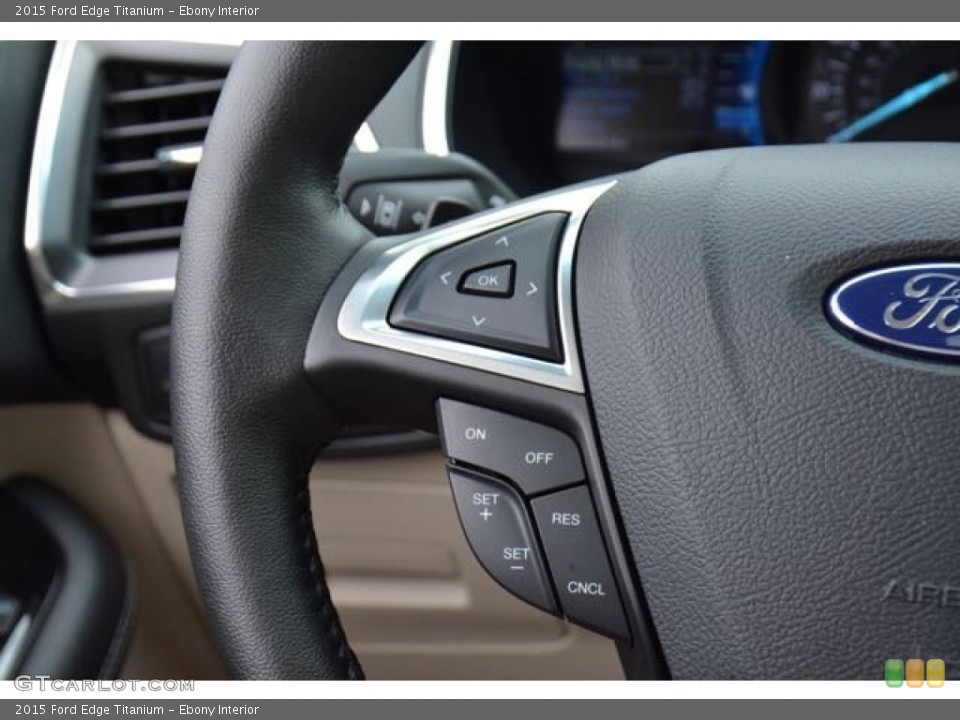 Ebony Interior Controls for the 2015 Ford Edge Titanium #105394005