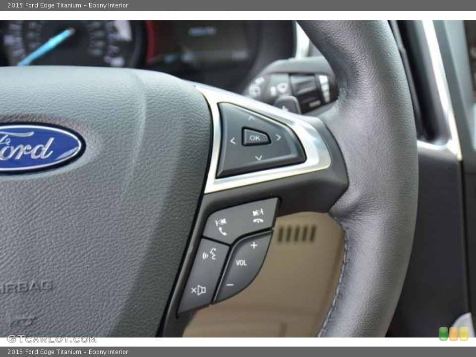 Ebony Interior Controls for the 2015 Ford Edge Titanium #105394029