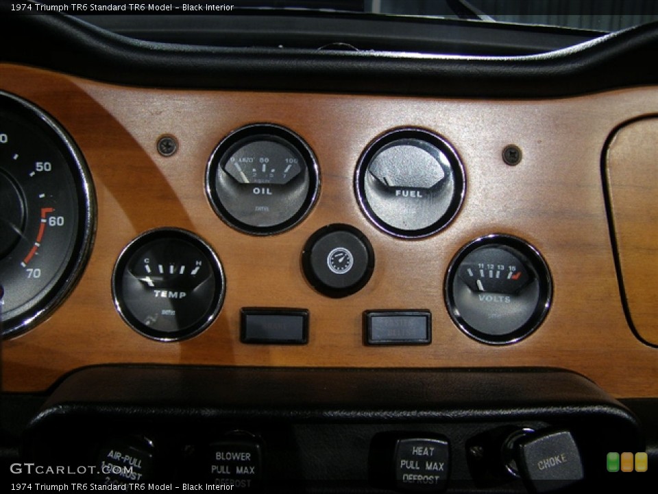 Black Interior Gauges for the 1974 Triumph TR6  #105396