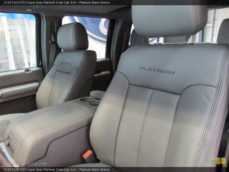 Platinum Black Interior Front Seat for the 2016 Ford F250 Super Duty Platinum Crew Cab 4x4 #105401409