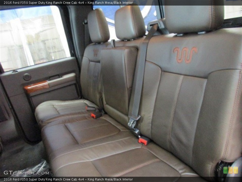 King Ranch Mesa/Black Interior Rear Seat for the 2016 Ford F350 Super Duty King Ranch Crew Cab 4x4 #105403317