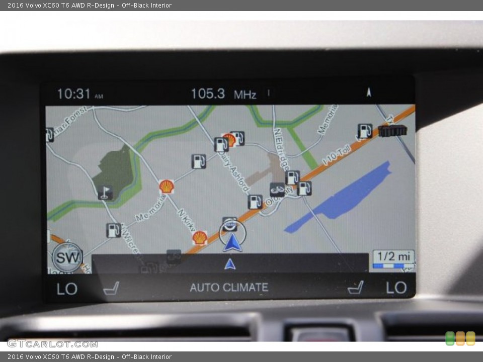 Off-Black Interior Navigation for the 2016 Volvo XC60 T6 AWD R-Design #105406296
