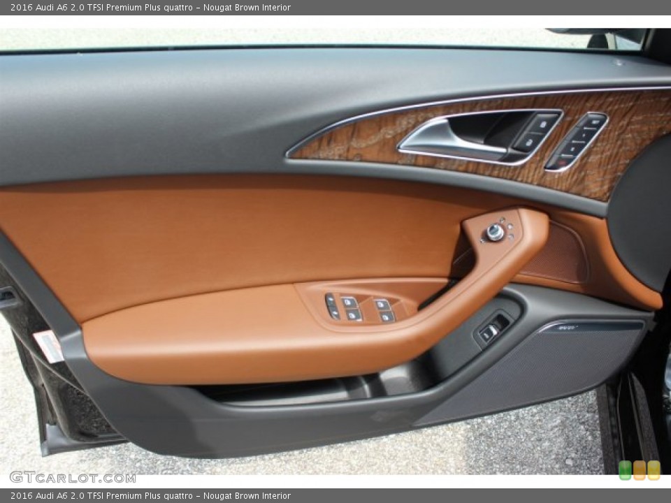 Nougat Brown Interior Door Panel for the 2016 Audi A6 2.0 TFSI Premium Plus quattro #105410892