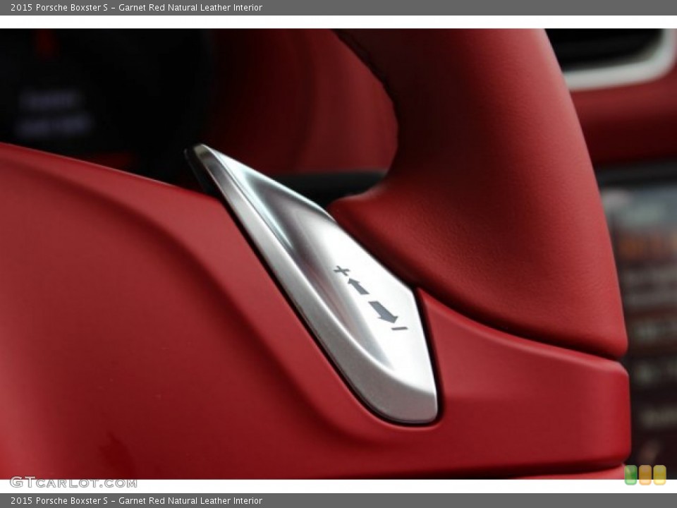 Garnet Red Natural Leather Interior Transmission for the 2015 Porsche Boxster S #105412056