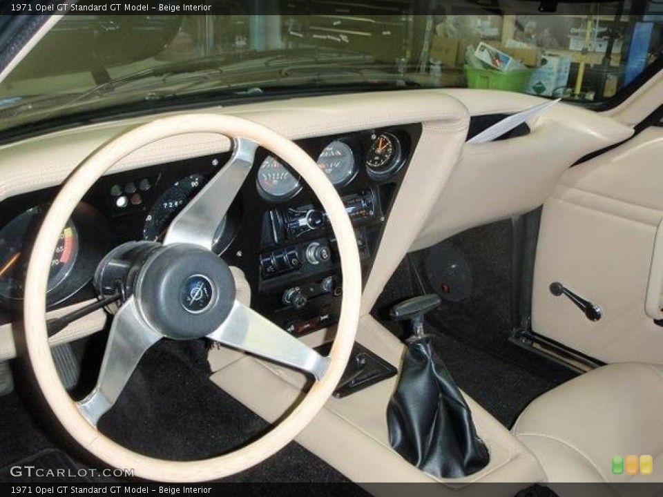 Beige Interior Dashboard for the 1971 Opel GT  #105424984