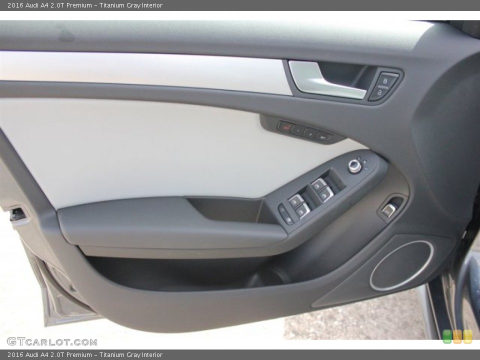 Titanium Gray Interior Door Panel for the 2016 Audi A4 2.0T Premium #105428012