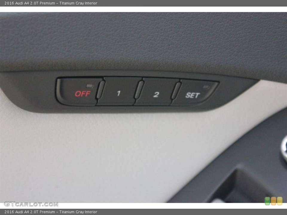 Titanium Gray Interior Controls for the 2016 Audi A4 2.0T Premium #105428030