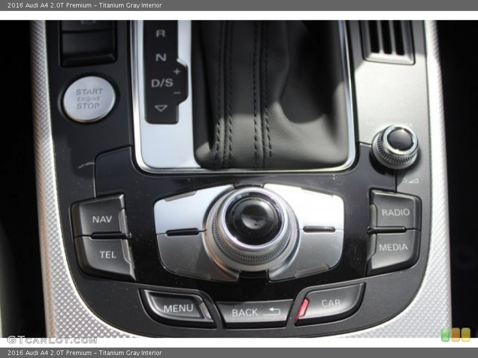 Titanium Gray Interior Controls for the 2016 Audi A4 2.0T Premium #105428144
