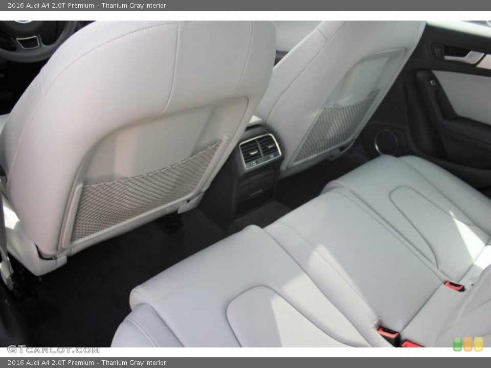Titanium Gray Interior Rear Seat for the 2016 Audi A4 2.0T Premium #105428498