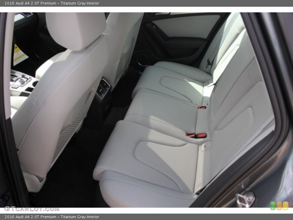 Titanium Gray Interior Rear Seat for the 2016 Audi A4 2.0T Premium #105428517
