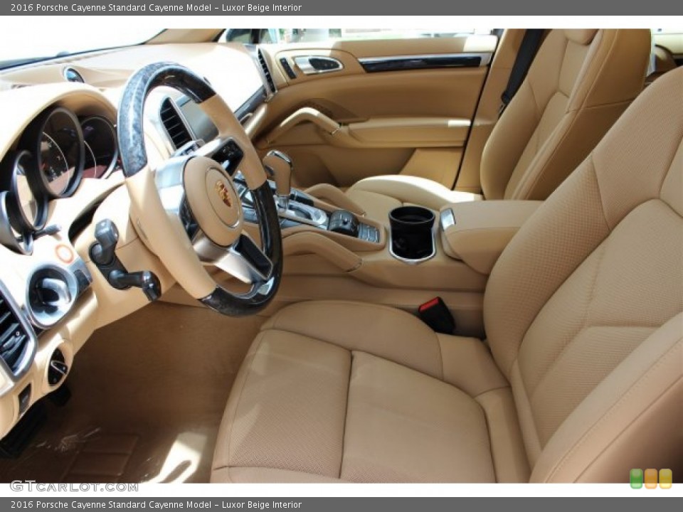 Luxor Beige Interior Front Seat for the 2016 Porsche Cayenne  #105429449