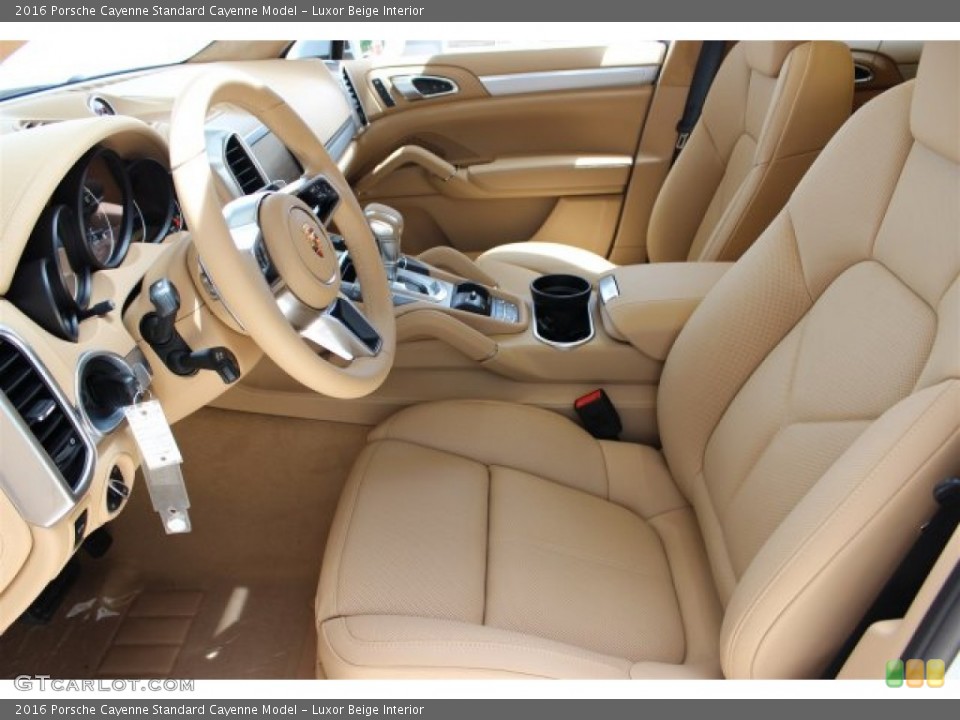 Luxor Beige Interior Front Seat for the 2016 Porsche Cayenne  #105430646