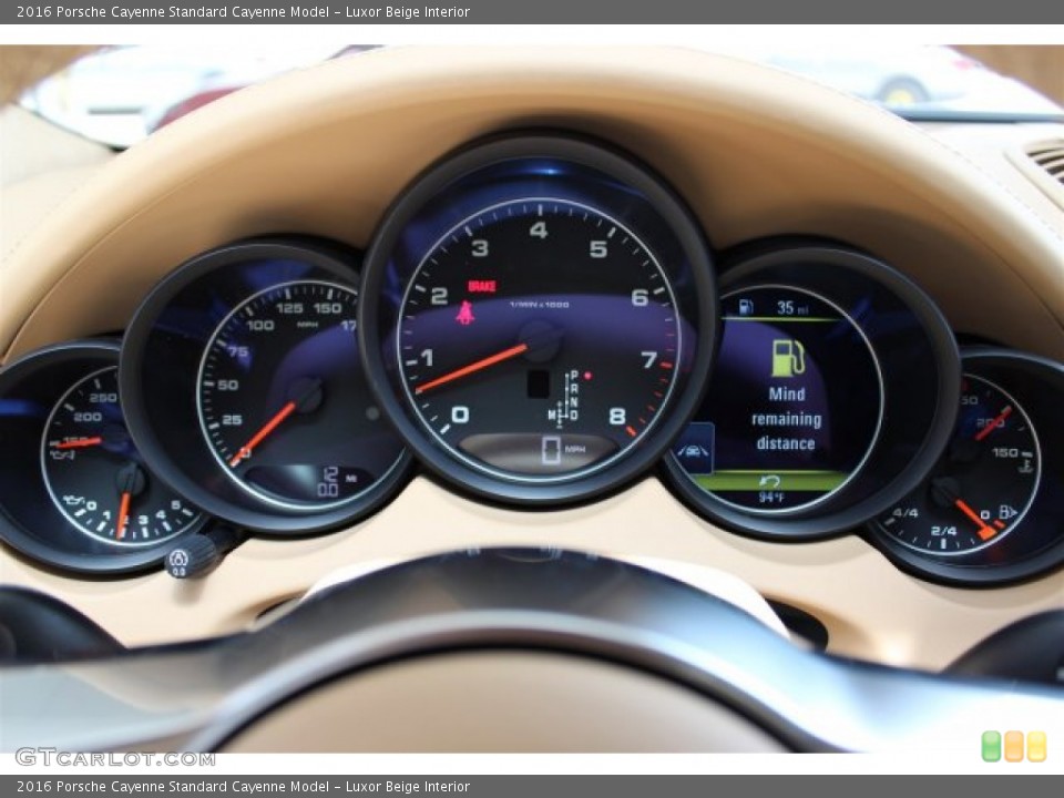 Luxor Beige Interior Gauges for the 2016 Porsche Cayenne  #105431282