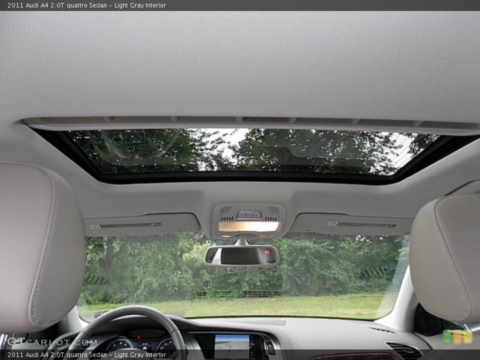 Light Gray Interior Sunroof for the 2011 Audi A4 2.0T quattro Sedan #105447431