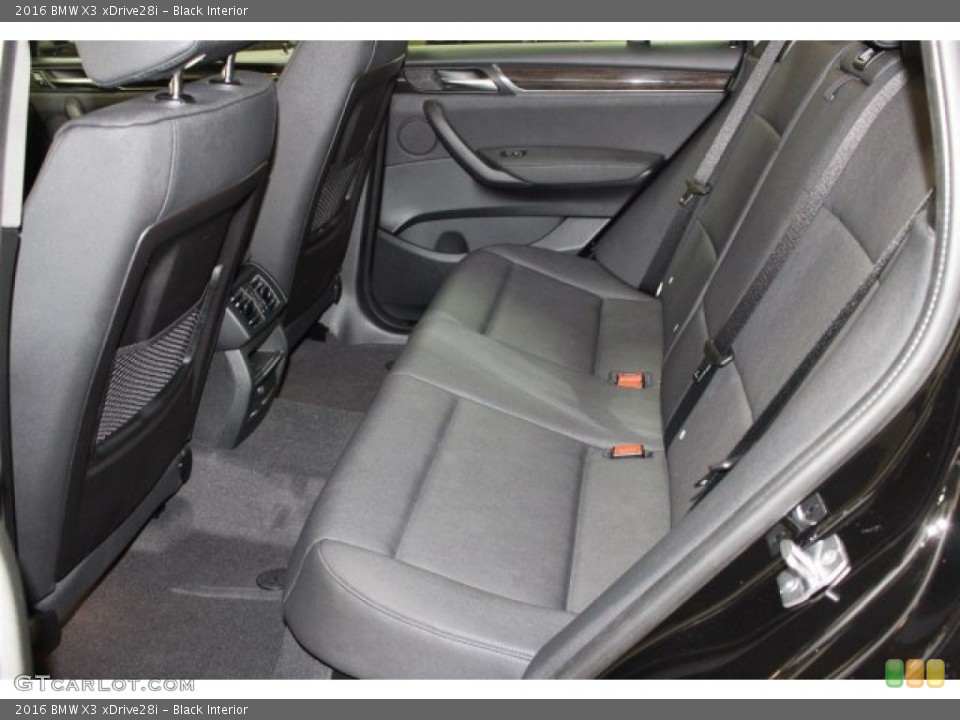 Black Interior Rear Seat for the 2016 BMW X3 xDrive28i #105449060
