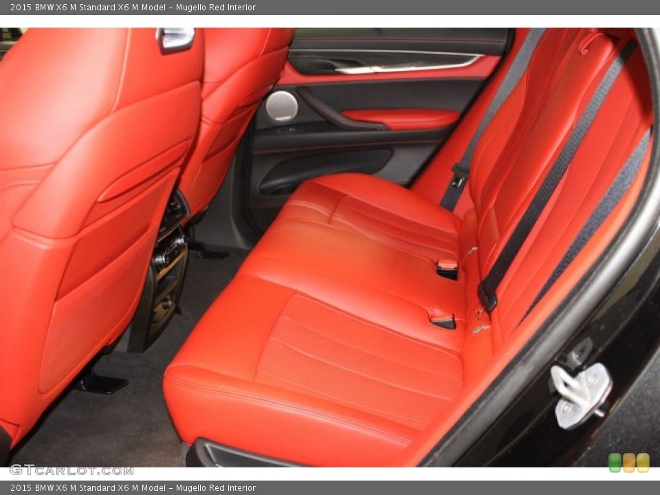 Mugello Red Interior Rear Seat for the 2015 BMW X6 M  #105450005