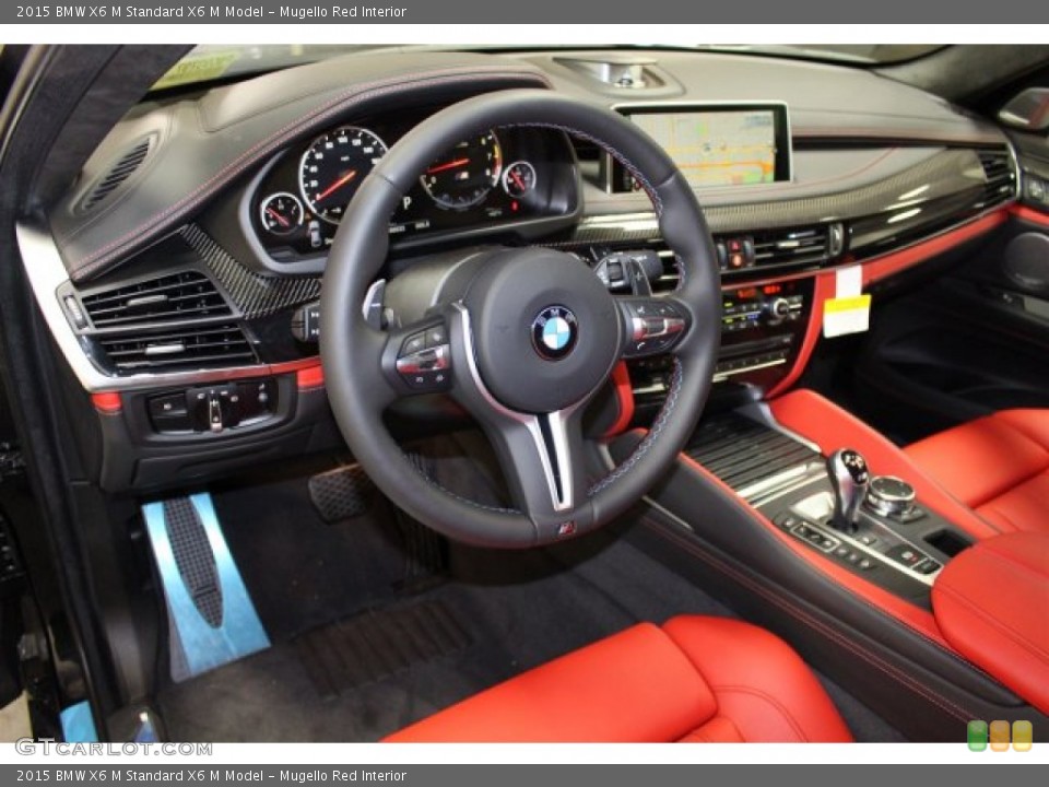 Mugello Red Interior Prime Interior for the 2015 BMW X6 M  #105450020