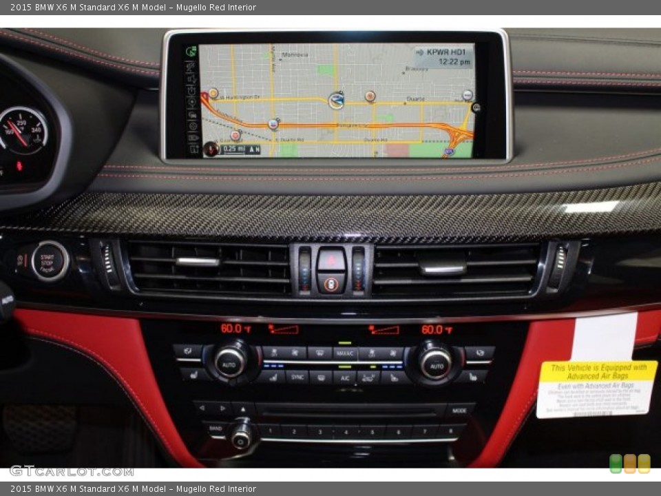 Mugello Red Interior Navigation for the 2015 BMW X6 M  #105450029