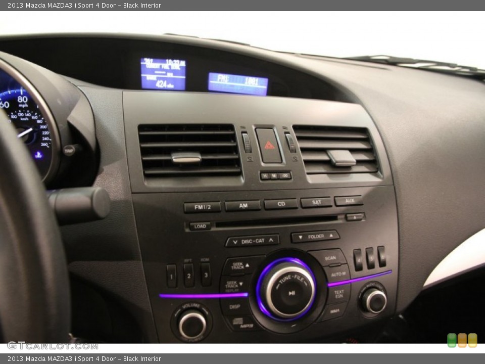Black Interior Controls for the 2013 Mazda MAZDA3 i Sport 4 Door #105451721