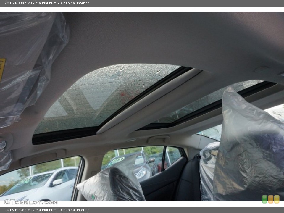 Charcoal Interior Sunroof for the 2016 Nissan Maxima Platinum #105452116