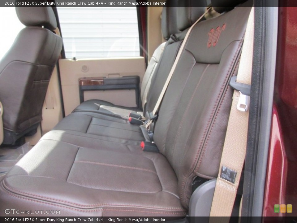 King Ranch Mesa Adobe Interior Rear Seat For The 2016 Ford