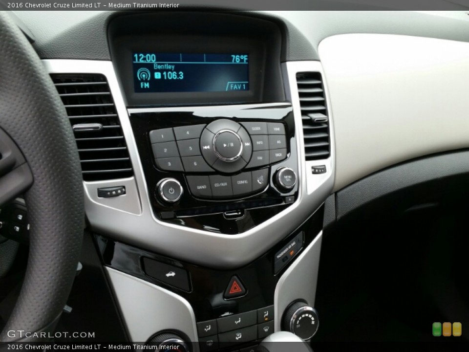 Medium Titanium Interior Controls for the 2016 Chevrolet Cruze Limited LT #105454250