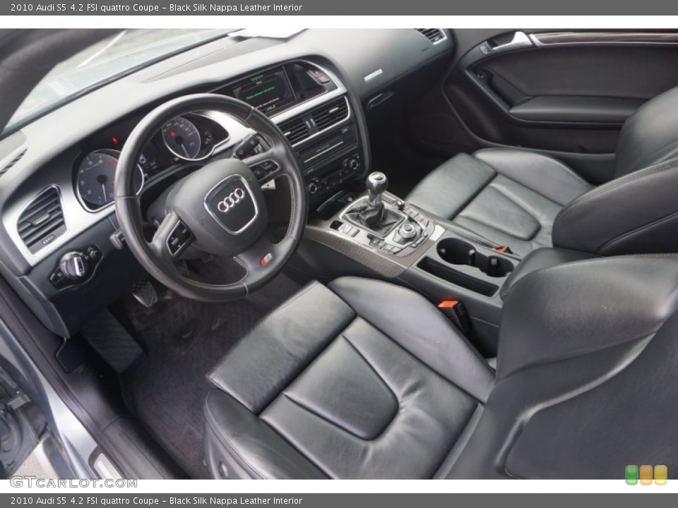 Black Silk Nappa Leather Interior Photo for the 2010 Audi S5 4.2 FSI quattro Coupe #105454829