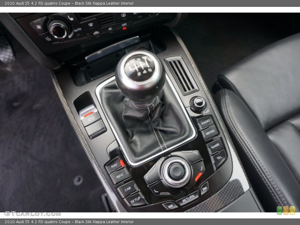 Black Silk Nappa Leather Interior Transmission for the 2010 Audi S5 4.2 FSI quattro Coupe #105454910