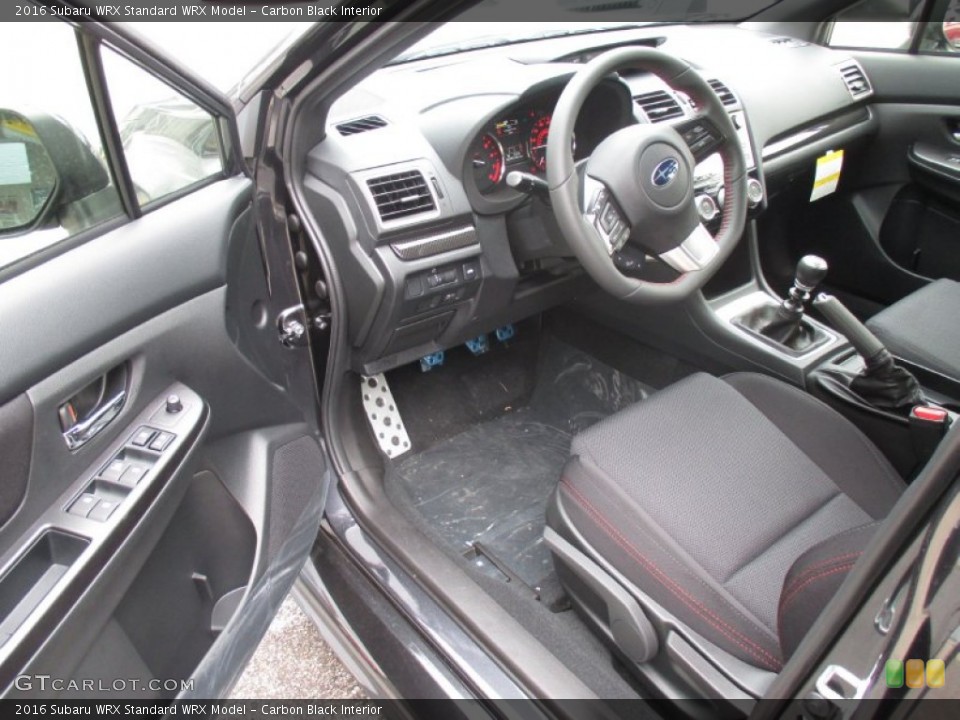 Carbon Black Interior Photo for the 2016 Subaru WRX  #105457328
