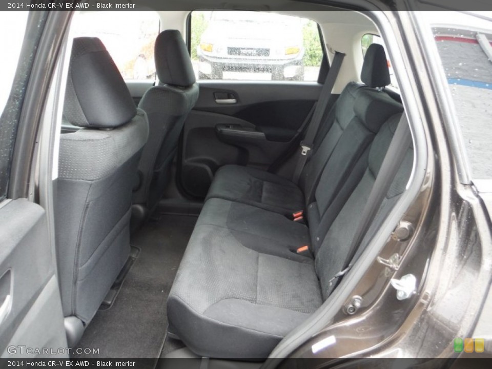Black Interior Rear Seat for the 2014 Honda CR-V EX AWD #105459231