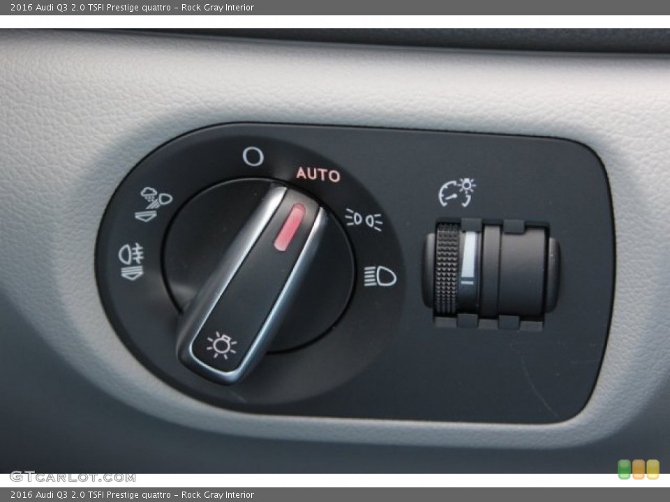 Rock Gray Interior Controls for the 2016 Audi Q3 2.0 TSFI Prestige quattro #105464211