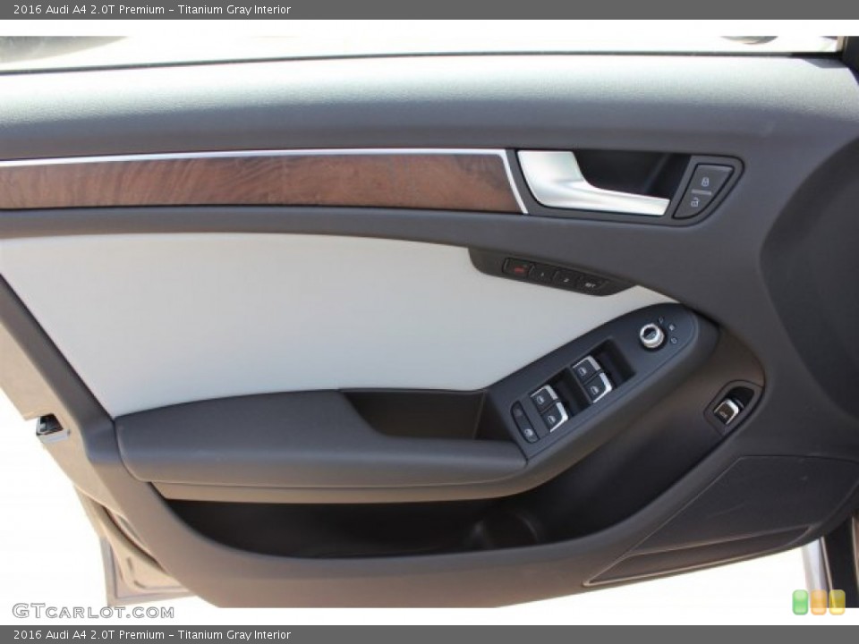 Titanium Gray Interior Door Panel for the 2016 Audi A4 2.0T Premium #105466587