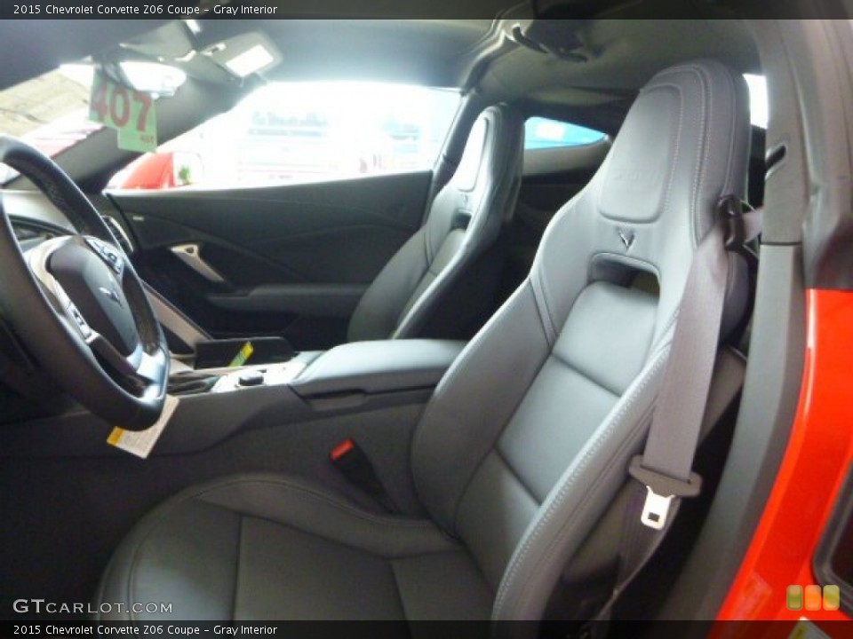 Gray Interior Front Seat for the 2015 Chevrolet Corvette Z06 Coupe #105466782