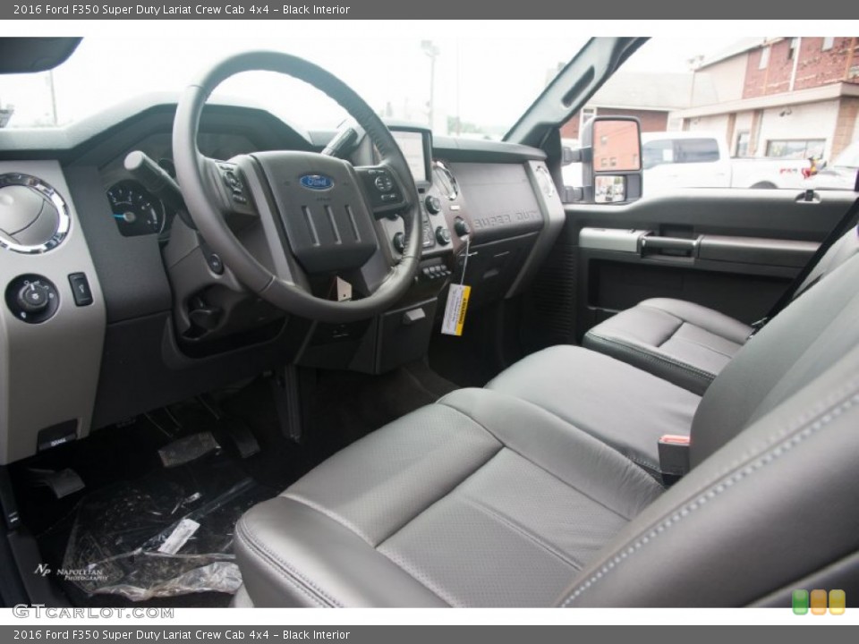Black Interior Prime Interior for the 2016 Ford F350 Super Duty Lariat Crew Cab 4x4 #105479163