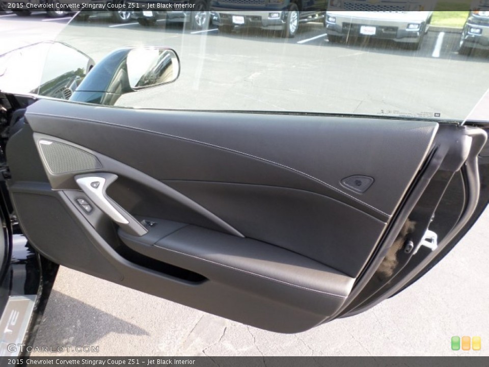 Jet Black Interior Door Panel for the 2015 Chevrolet Corvette Stingray Coupe Z51 #105480399