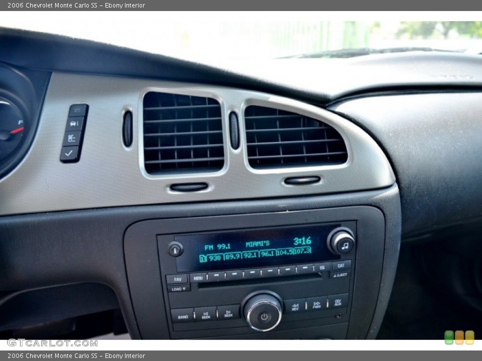 Ebony Interior Controls for the 2006 Chevrolet Monte Carlo SS #105481116