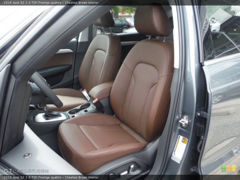 Chestnut Brown Interior Photo for the 2016 Audi Q3 2.0 TSFI Prestige quattro #105482016