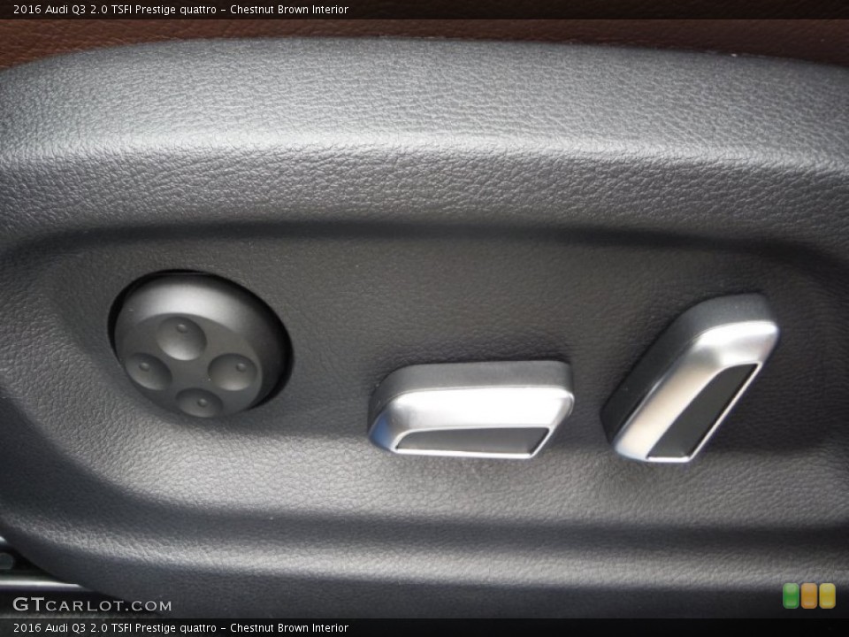 Chestnut Brown Interior Controls for the 2016 Audi Q3 2.0 TSFI Prestige quattro #105482031