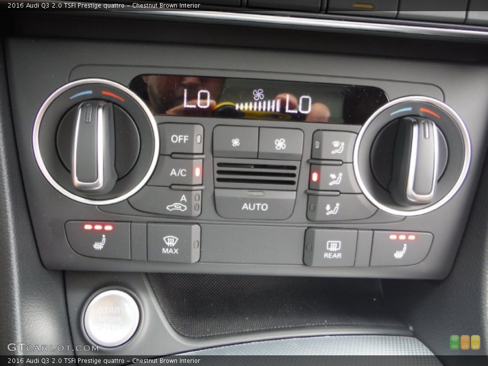 Chestnut Brown Interior Controls for the 2016 Audi Q3 2.0 TSFI Prestige quattro #105482157